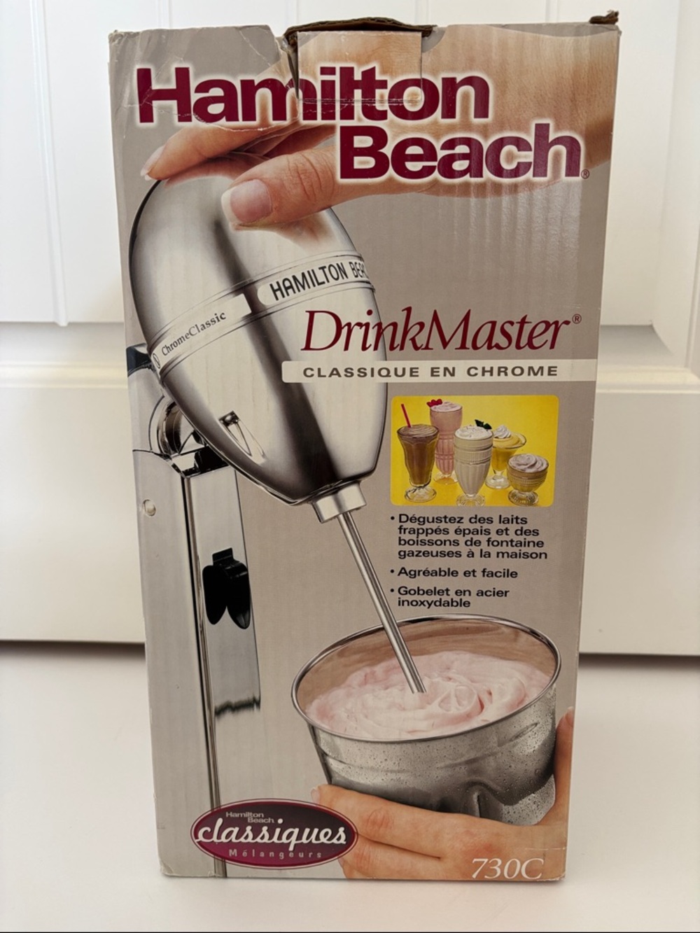 Hamilton Beach 730C DrinkMaster Classic Drink Mixer -‎ Chrome Silver New In Box